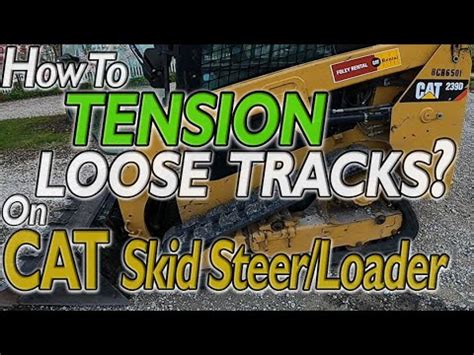 cat skid steer adjustment